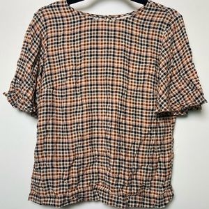 🍂 A NEW DAY PLAID BLOUSE SHIRT 🍂